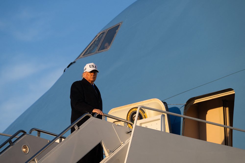 US-Präsident Donald Trump steigt Freitagabend in die Air Force One