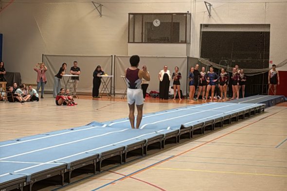 Noah Emonts bei der VDT-Tumbling-Meisterschaft in Raeren