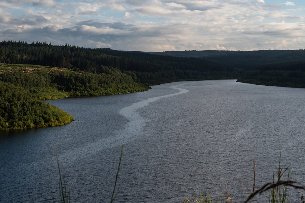 Blick auf die Wehebachtalsperre bei Hürtgenwald