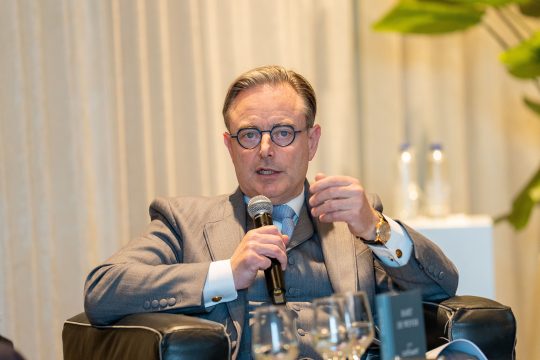 Bart De Wever bei der Vorstellung seines Buchs in Affligem am 7. Februar