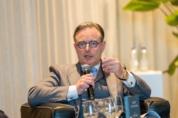 Bart De Wever bei der Vorstellung seines Buchs in Affligem am 7. Februar