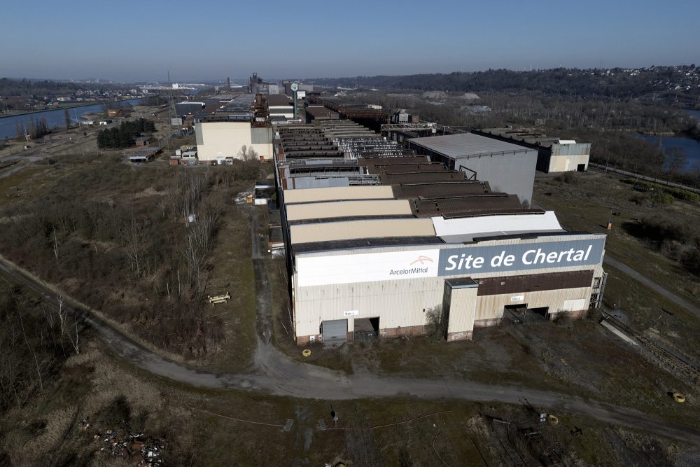 Das alte Gelände von Arcelor Mittal, vorher Cockerill-Sambre, in Chertal/Lüttich