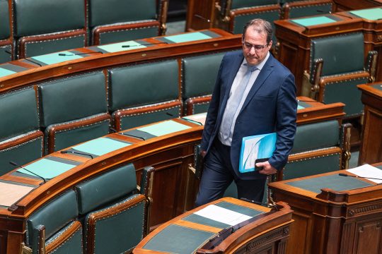 David Clarinval am Donnerstag in der Kammer