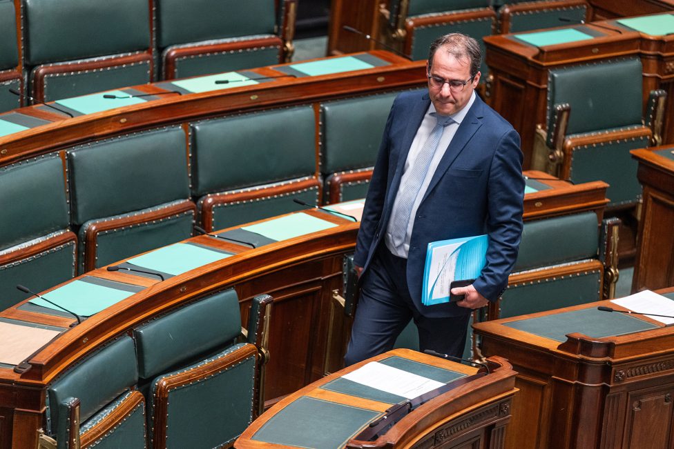 David Clarinval am Donnerstag in der Kammer