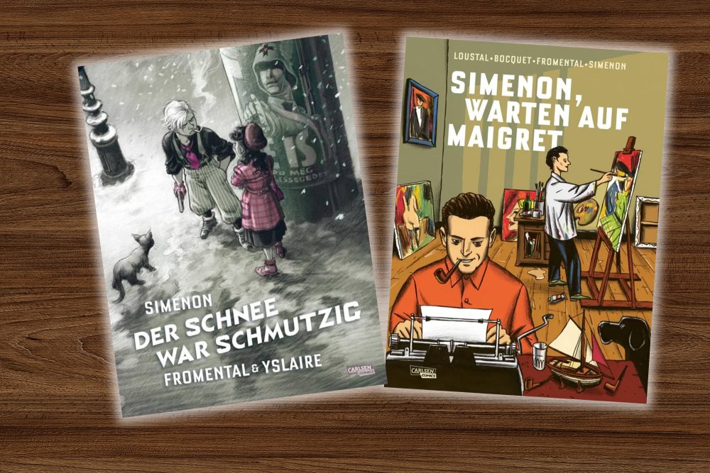 Die Cover der beiden neuen Comics zu Georges Simenon