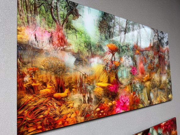 Kunstwerk auf Basis des Buchs "Les Jardins d’Eden"