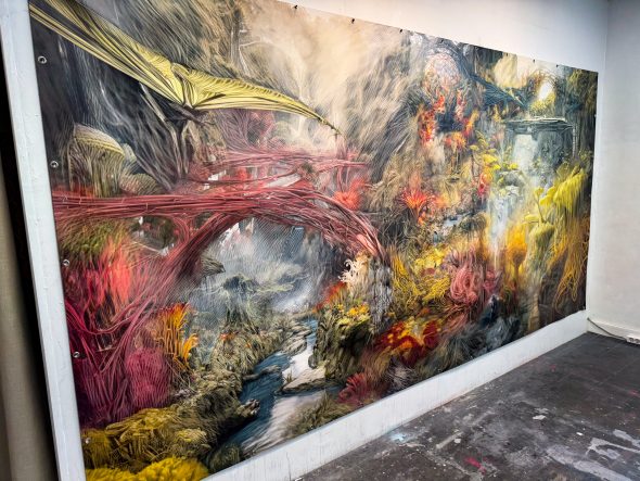 Kunstwerk auf Basis des Buchs "Les Jardins d’Eden"