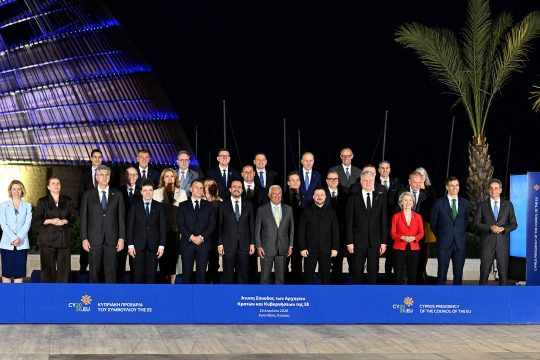 Gruppenbild der Staats- und Regierungschefs beim EU-Gipfel auf Zypern