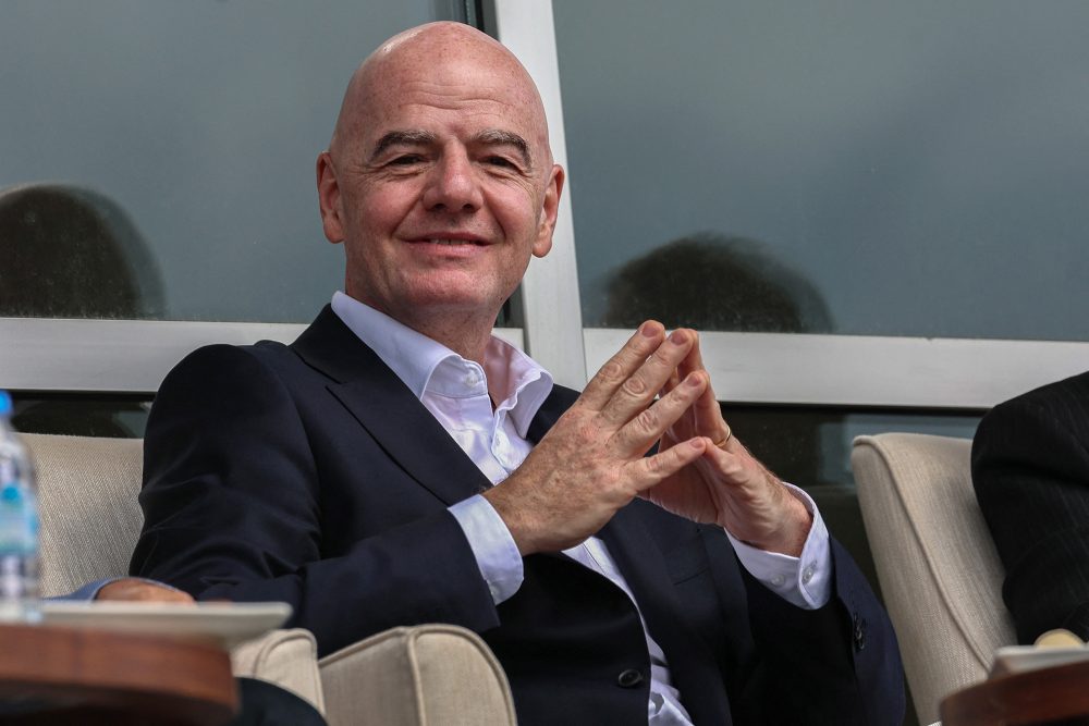 Gianni Infantino im Fußballstadion