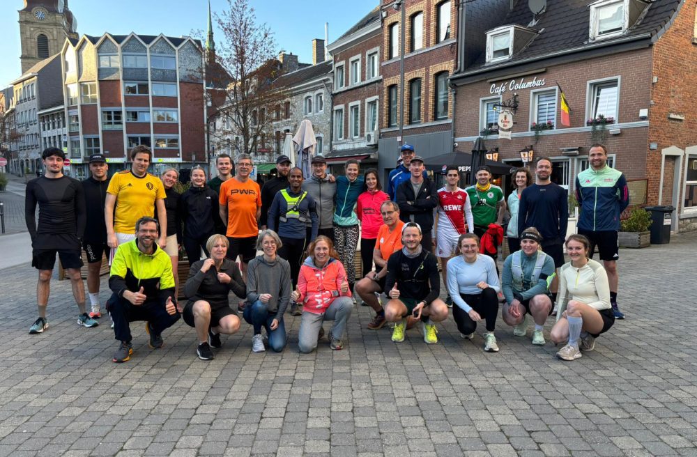 "GE läuft": Gruppenbild der Teilnehmer in Eupen