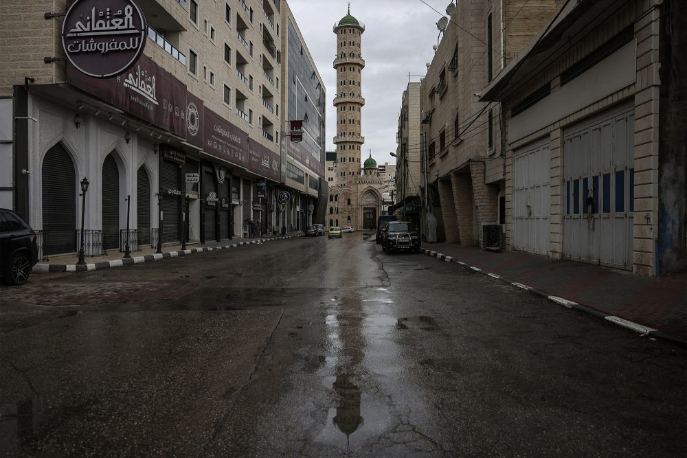 Leere Straße in Hebron