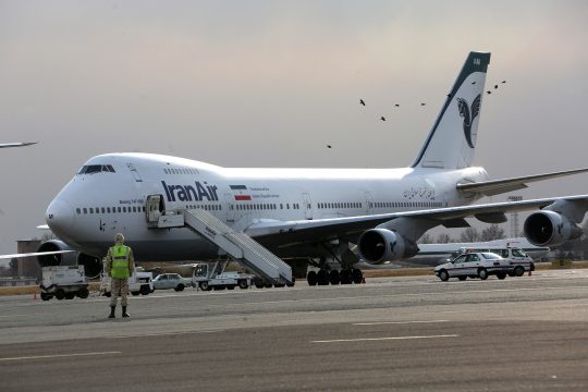 Boeing 747 von Iran Air am Flughafen Mehrabad in Irans Hauptstadt Teheran