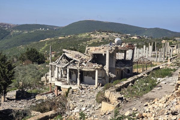 Zerstörte Gebäude im Südlibanon nach israelischen Angriffen am 22. April 2026