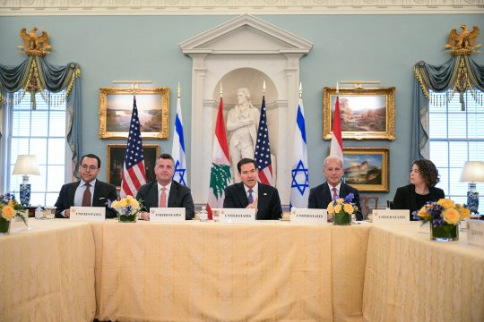 Erstes Treffen in Washington zwischen Israel und dem Libanon im Beisein von US-Außenminister Rubio