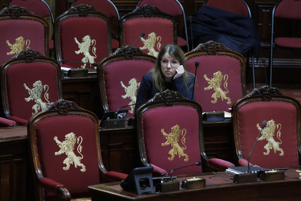 Gemeinschaftssenatorin Liesa Scholzen am Freitag im Senat