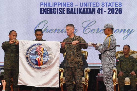 Startschuss für die Militärübung Balikatan in Manila