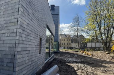 Baustellenbegehung des neuen Medienzentrums