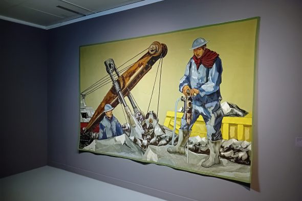 Werke in der Ausstellung "Regards pluriels - L'art belge et l'utopie communiste au XXe siècle"