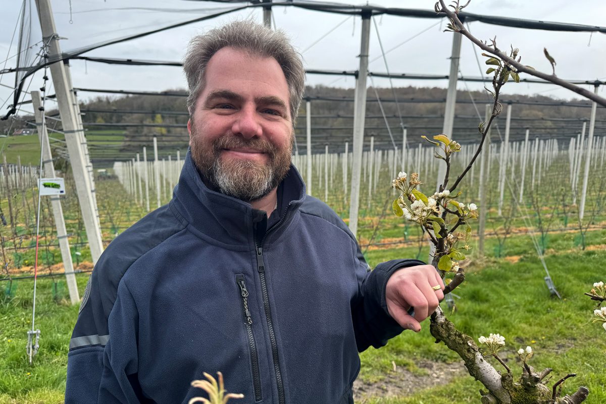 Obstbauer Xavier Laduron