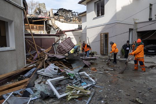 Aufräumarbeiten in Odessa