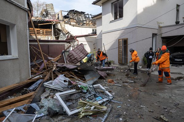 Aufräumarbeiten in Odessa