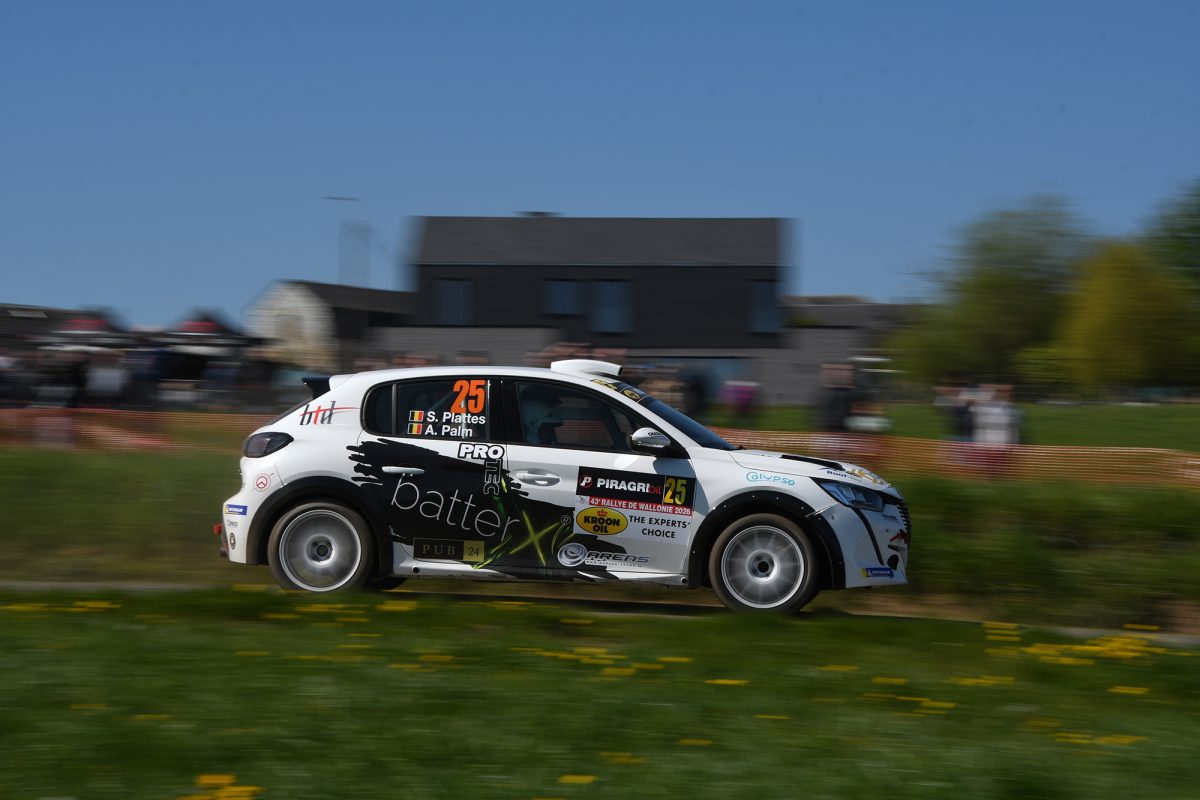 Sergio Plattes/Andreas Palm im Peugeot 208 Rally4 bei der Rallye de Wallonie
