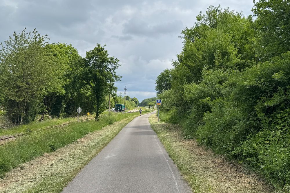 Ravel-Radwanderweg in der Nähe des Raerener Bahnhofs