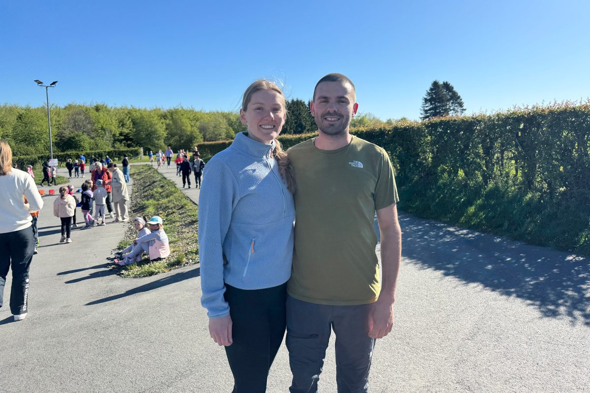 Die beiden Initiatoren des Hilfsprojekts Aurélie Brüls und Damien Burnotte