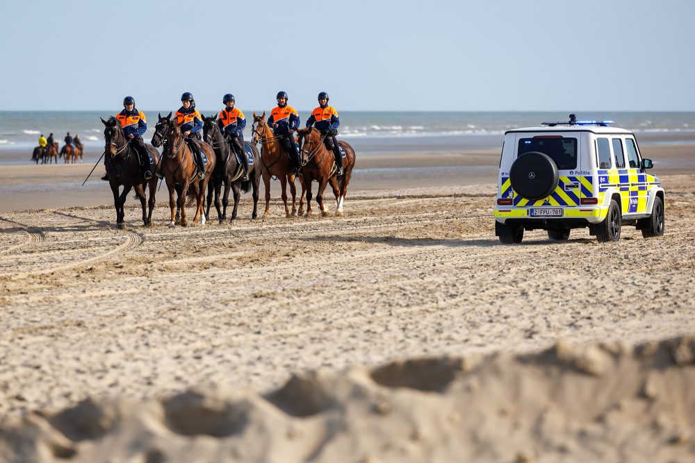 Kontrollaktion gegen Transmigrantion in Adinkerke am 12. März