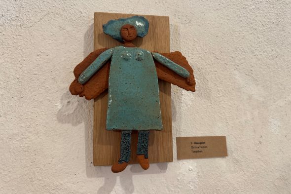 Ausstellungsstück an der Wand