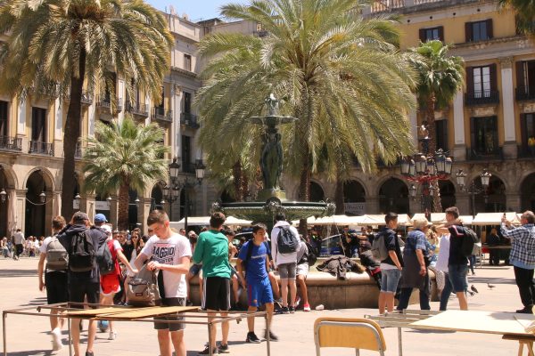 Touristen in Barcelona