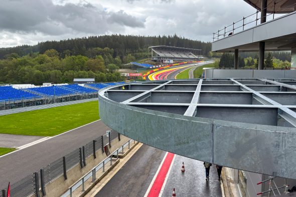 Das neue Podium für die 24h soll Ende Juni schon benutzt werden