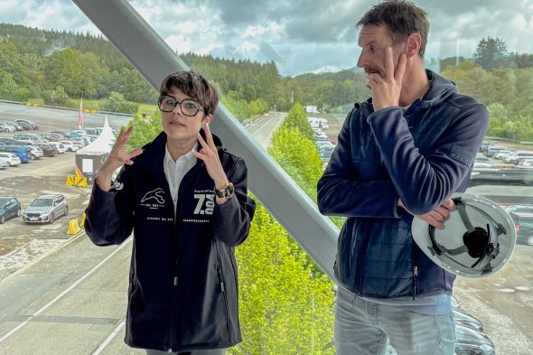 Die technische Direktorin Elisabeth Guillaume und Projektleiter Guillaume Legros