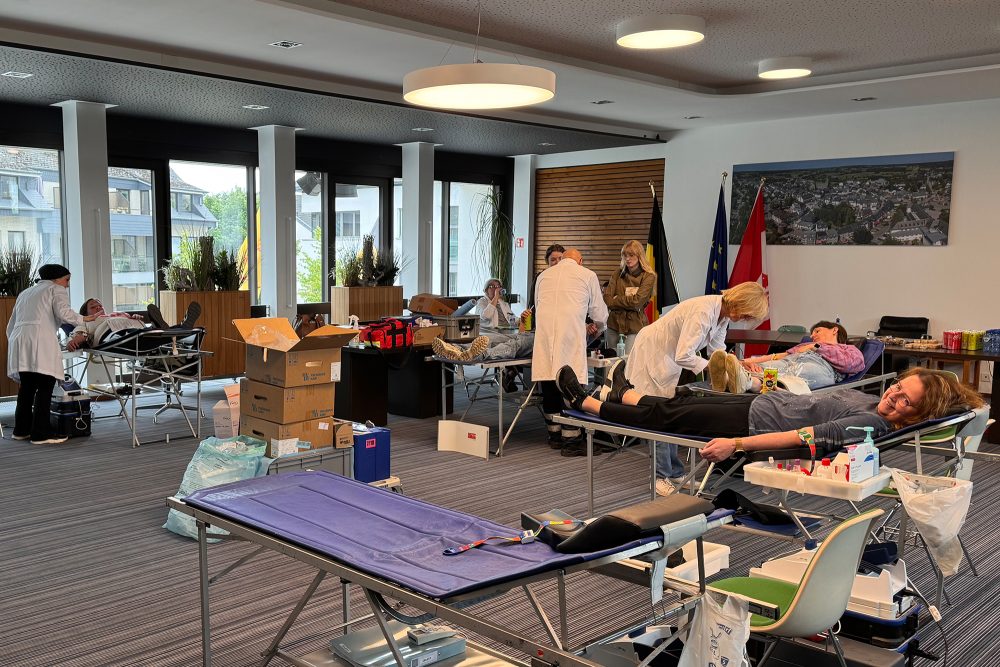 Blutspendemarathon im Rathaus St. Vith