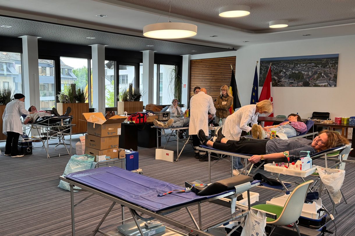 Blutspendemarathon im Rathaus St. Vith