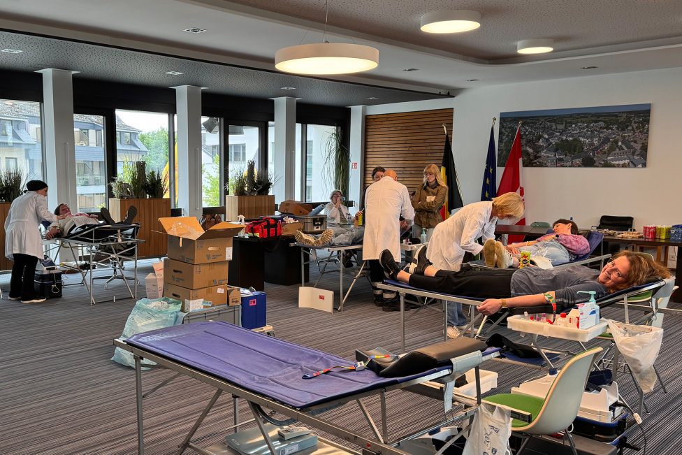 Blutspendemarathon im Rathaus St. Vith