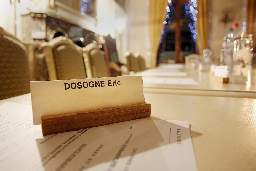 Namensschild von Eric Dosogne