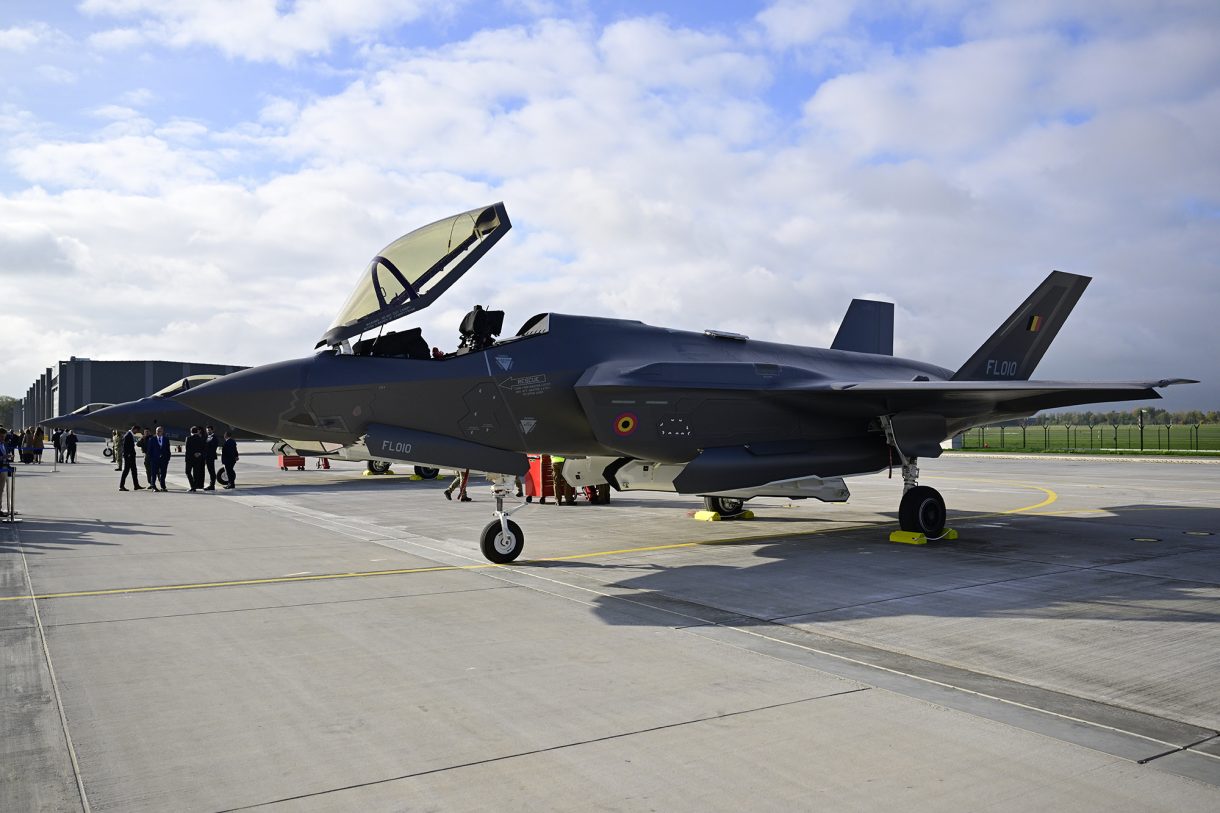 F-35 an der Militärbasis in Florennes