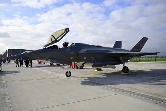 F-35 an der Militärbasis in Florennes