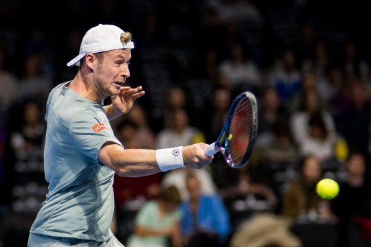 Gauthier Onclin bei einem Tennismatch in Brüssel im Oktober 2025