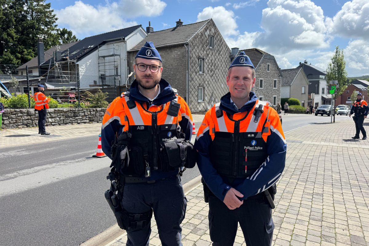Der angehende Polizeihauptinspektor Paul Philipp Kreis und Eric Hellebrandt