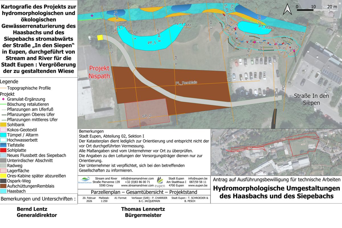 Kartografie des Projekts Haasbach und Siepenbach
