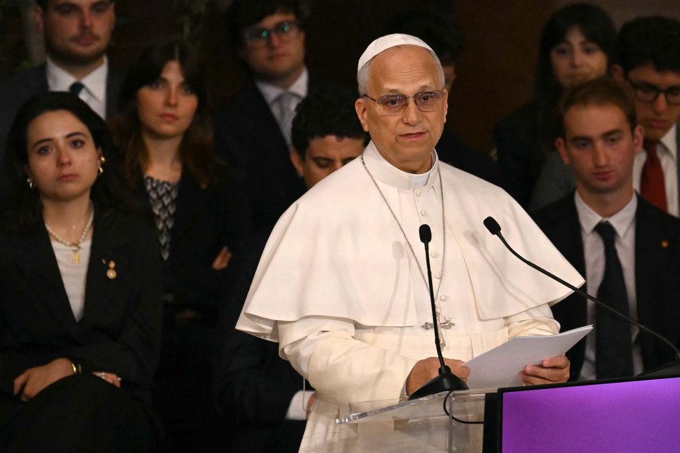 Papst Leo XIV. spricht zu Studenten der Sapienza-Universität