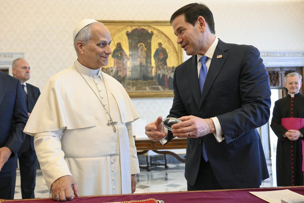 Papst Leo und US-Außenminister Marco Rubio