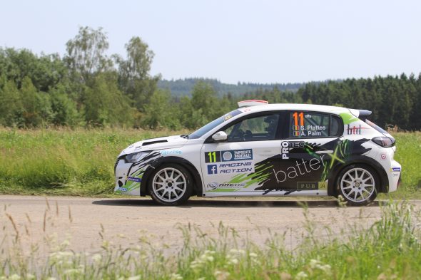 Der Peugeot 208 Rally4 von Sergio Plattes und Andreas Palm beim Ardenne Rallye Festival