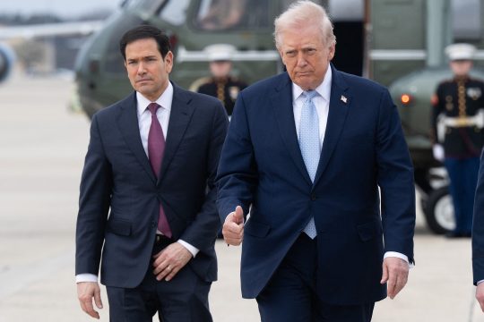 US-Außenminister Marco Rubio und US-Präsident Donald Trump