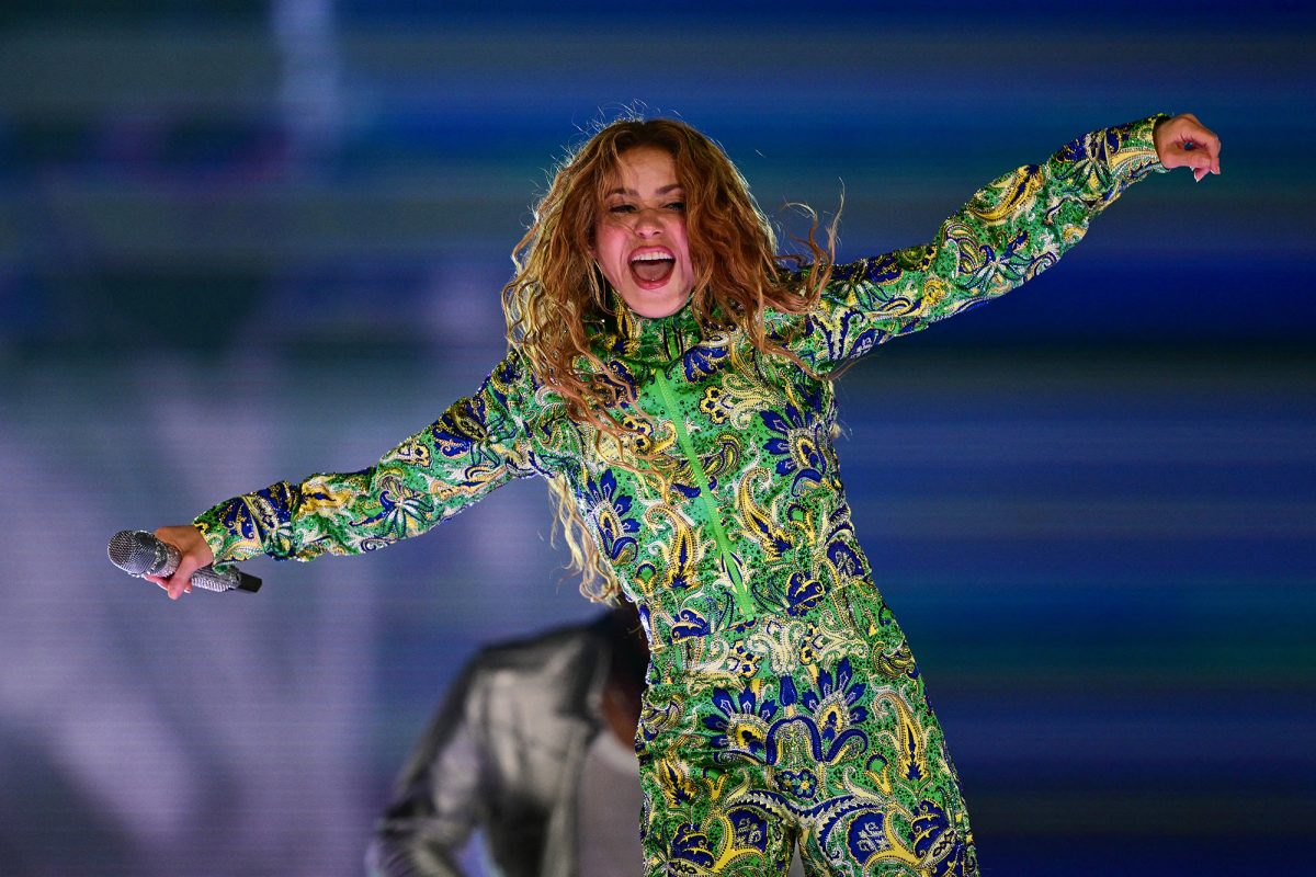 Shakira bei dem Gratis-Konzert am Copacabana-Strand
