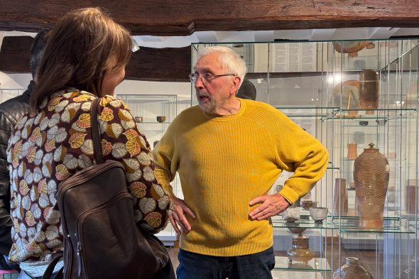 Harry Koll bei der Eröffnung der Sonderausstellung