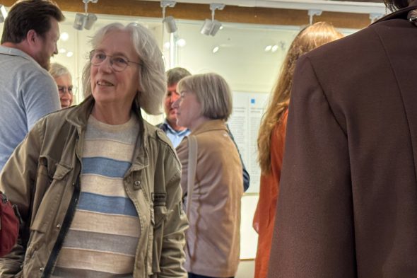 Sabine Steinbock bei der Eröffnung der Sonderausstellung
