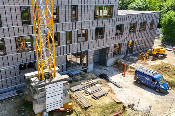 Einblick in die Baustelle von CAB Integra